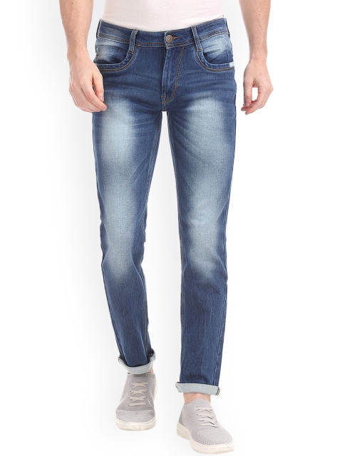 

RUF & TUF Men Navy Blue Slim Fit Mid-Rise Clean Look Stretchable Jeans
