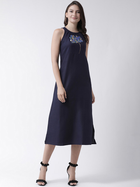 

pinwheel Women Navy Blue A-Line Dress