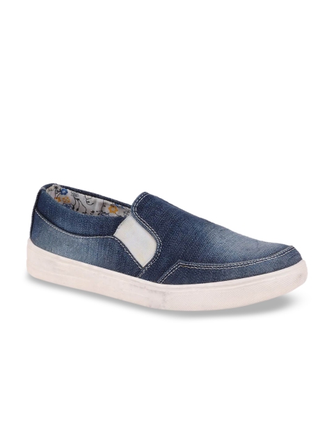 

FAUSTO Women Navy Blue Slip-On Sneakers