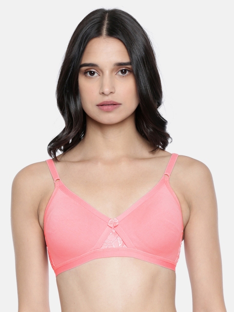 

Lady Love Peach-Coloured Solid Non-Wired Non Padded Minimizer Bra LLBR2015