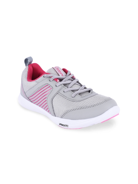 Campus Women Grey Mesh Running Shoes