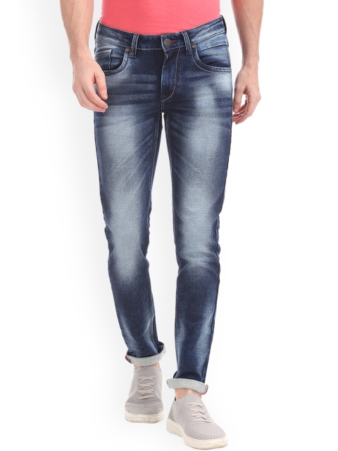 

RUF & TUF Men Blue Slim Fit Mid-Rise Clean Look Stretchable Jeans
