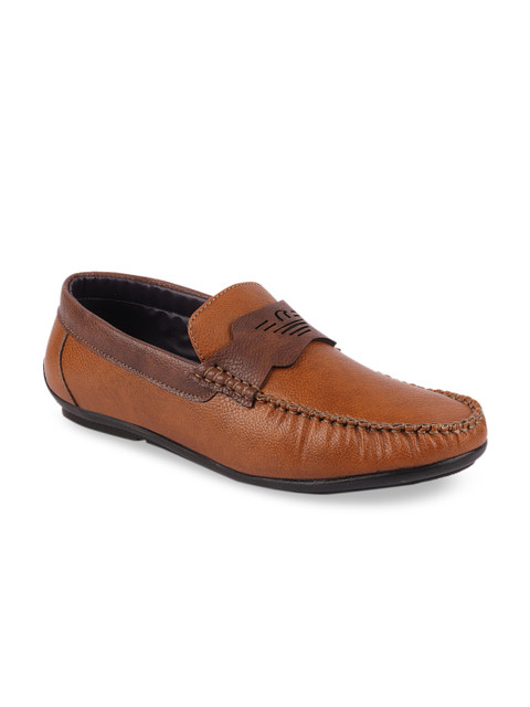 

FAUSTO Men Tan Brown Loafers