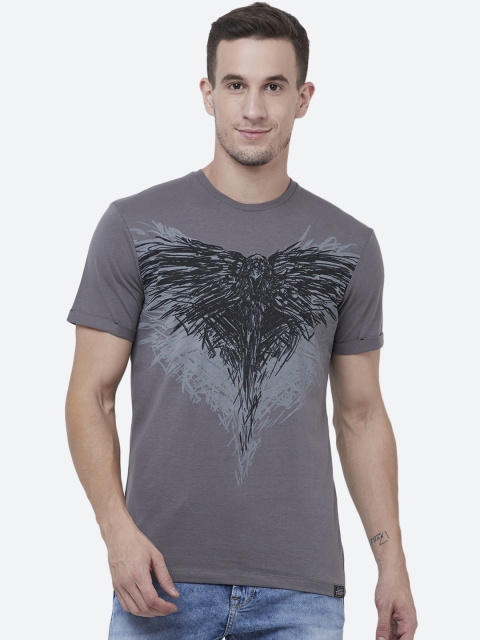 

Free Authority Men Grey Game Of Thrones Printed Round Neck T-Shirt