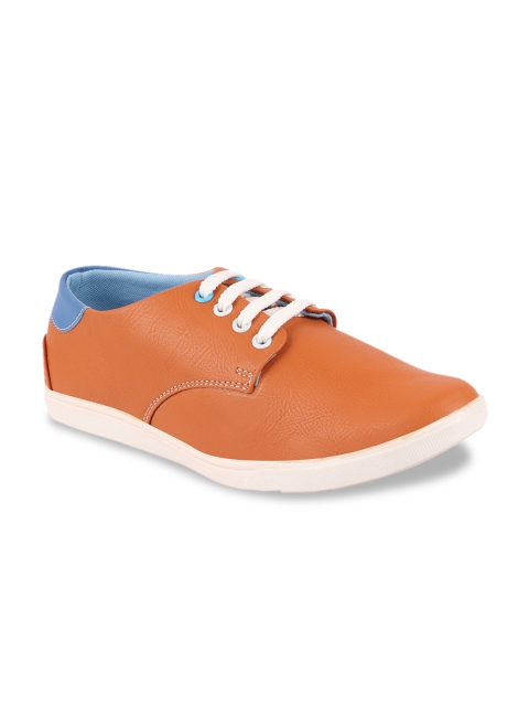 

FAUSTO Men Tan Brown Sneakers