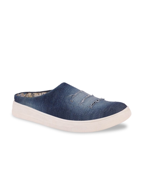 

FAUSTO Women Navy Blue Slip-On Sneakers