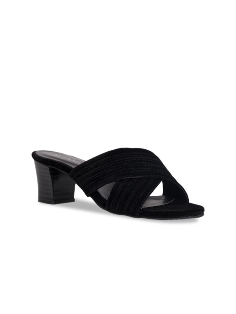 

Kraft Cellar Women Black Suede Solid Heels