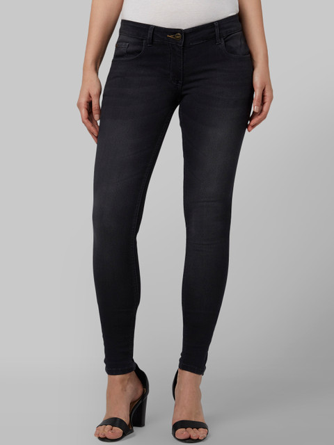 

Park Avenue Woman Black Skinny Fit Mid-Rise Clean Look Jeans