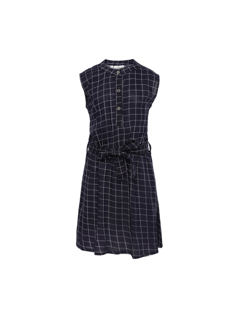 

Aarika Girls Navy Blue Shirt Dress