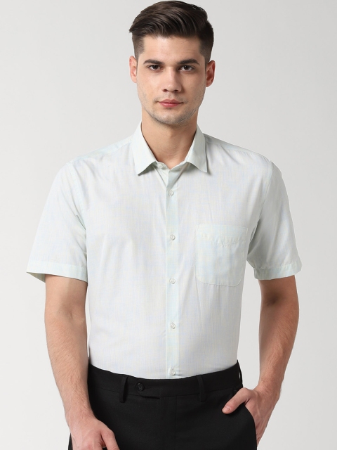 

Peter England Men Green Regular Fit Solid Formal Shirt