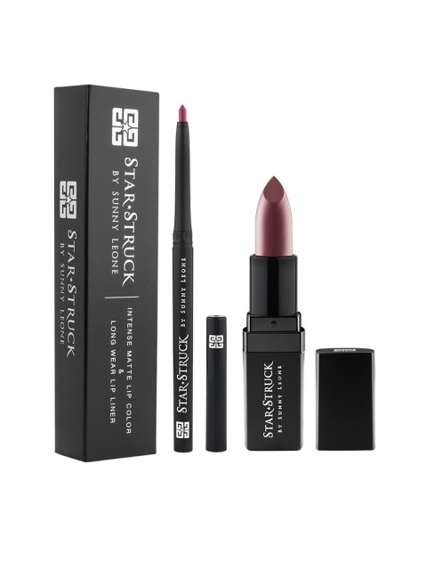 

STAR STRUCK BY SUNNY LEONE Women Sugar Plum Lip Kit, Pink