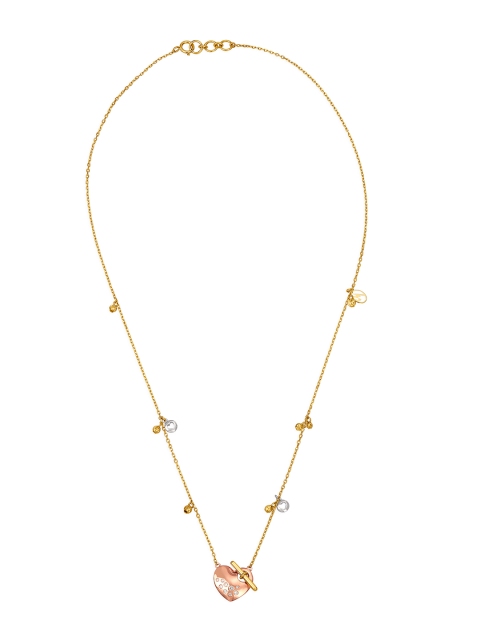 

Mia by Tanishq 14KT Yellow Gold Diamond V-Day Necklace