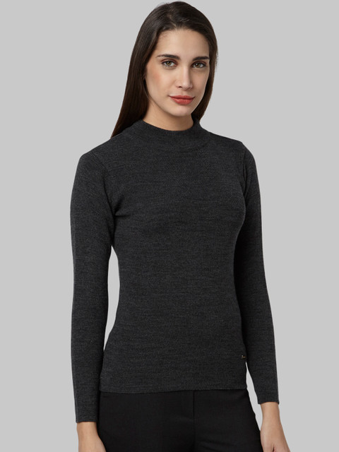 

Park Avenue Woman Women Grey Solid Sweater