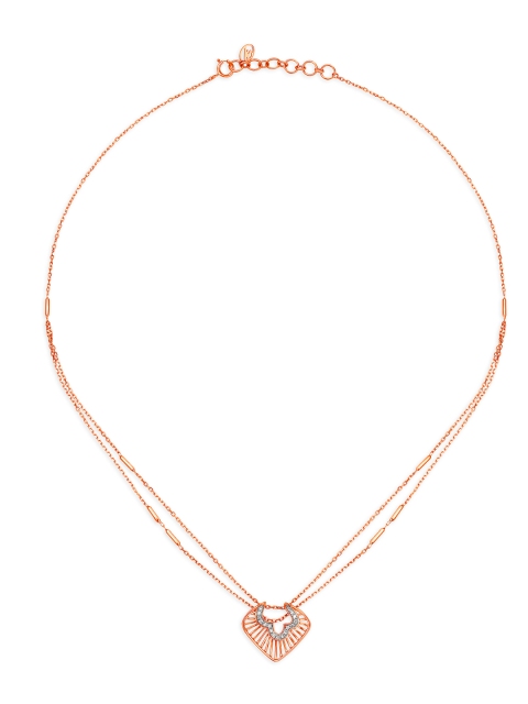 

Mia by Tanishq 14KT White and Rose Gold Diamond Necklace