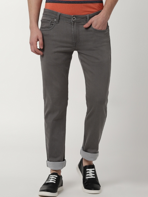 

Peter England Casuals Men Grey Skinny Fit Mid-Rise Clean Look Stretchable Jeans