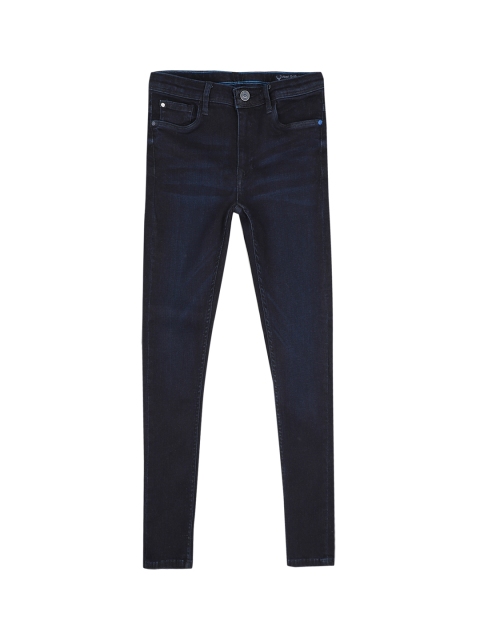 

Allen Solly Junior Boys Navy Blue Regular Fit Mid-Rise Clean Look Stretchable Jeans