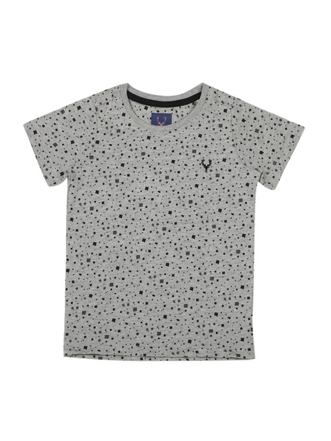 

Allen Solly Junior Boys Grey Printed Round Neck T-shirt