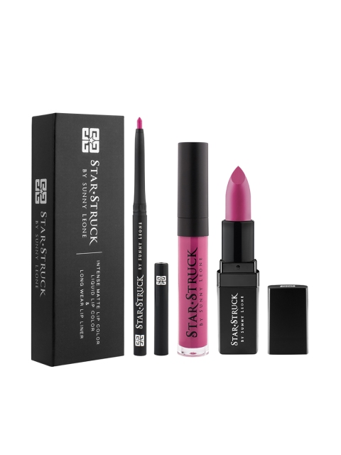 

STAR STRUCK BY SUNNY LEONE Women Kiss Me Pink Lip Kit