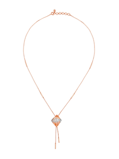 

Mia by Tanishq 14KT Rose Gold Diamond Necklace