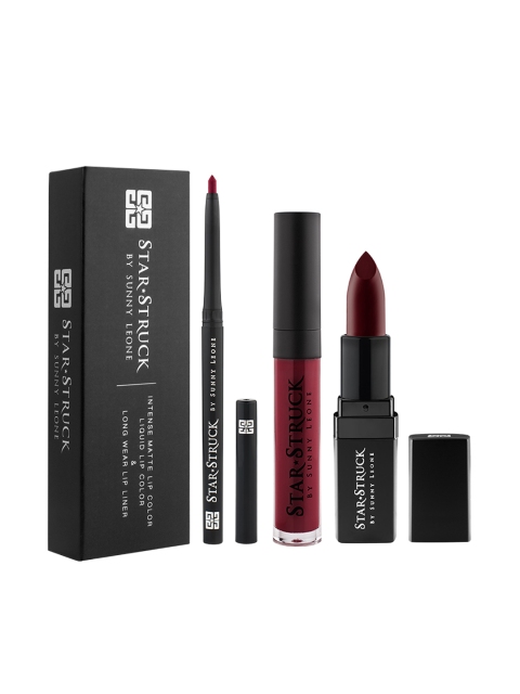 

STAR STRUCK BY SUNNY LEONE Women Starry Night Lip Kit, Brown