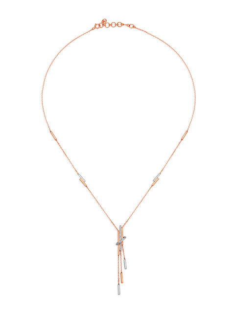 

Mia by Tanishq 14KT White and Rose Gold Diamond Necklace