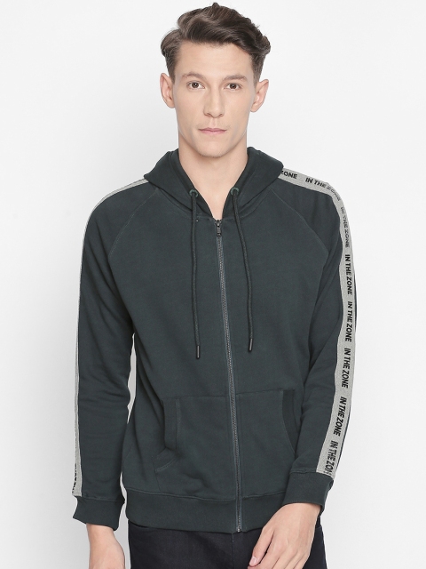 

Basics Men Green Solid Sporty Jacket