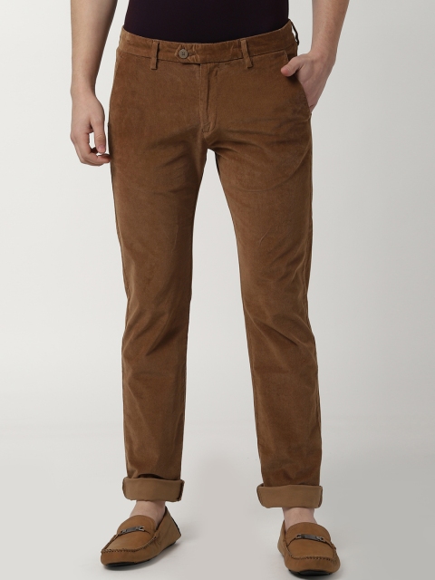

Peter England Casuals Men Brown Slim Fit Solid Chinos