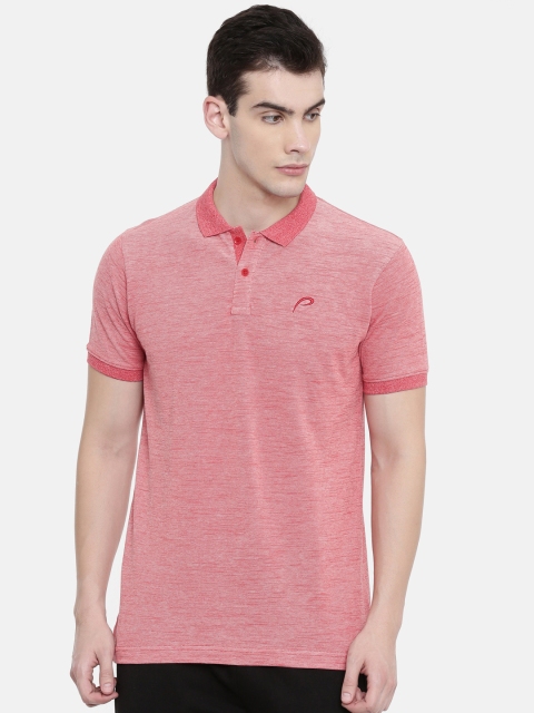

Proline Men Red Solid Polo Collar T-shirt