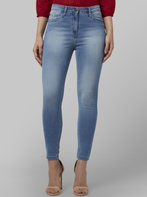 

Park Avenue Woman Blue Skinny Fit Mid-Rise Clean Look Jeans