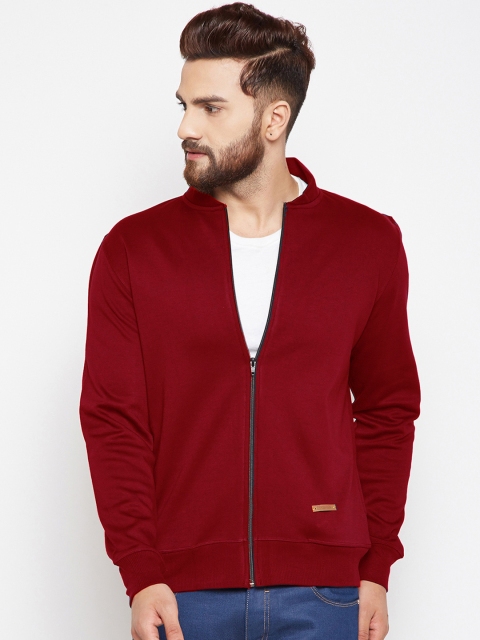 

Hancock Men Maroon Solid Sweatshirt