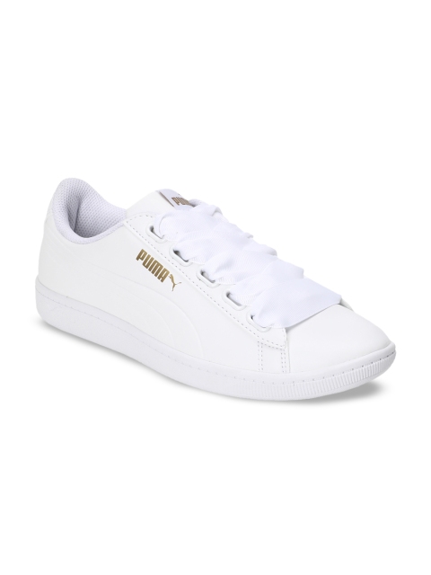 

Puma Women White Puma Vikky Ribbon SL Sneakers