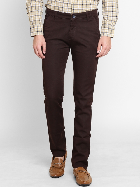

Crimsoune Club Men Brown Slim Fit Solid Regular Trousers
