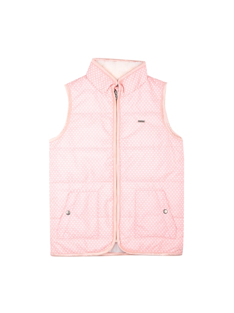 Allen Solly Junior Girls Pink Printed Jacket