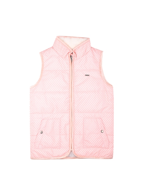 

Allen Solly Junior Girls Pink Printed Jacket