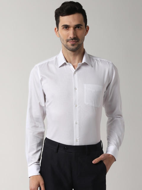 

Peter England Men White Nuvo Regular Fit Solid Formal Shirt