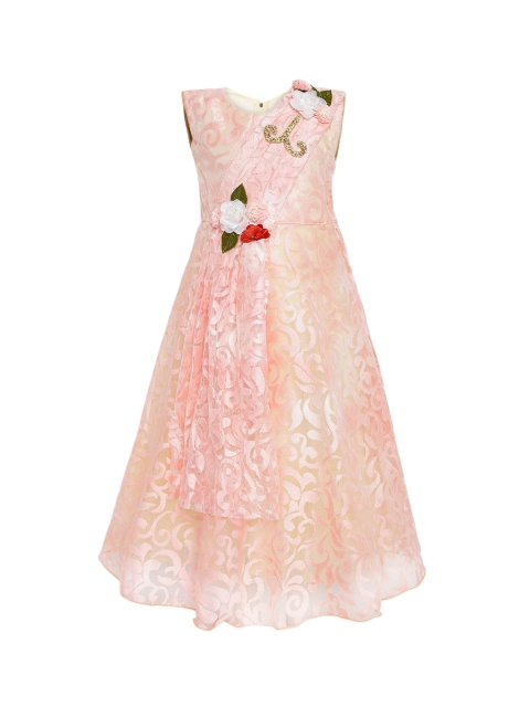 

Aarika Girls Peach-Coloured Maxi Dress