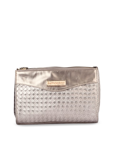 

Berrypeckers Silver-Toned Self Design Sling Bag