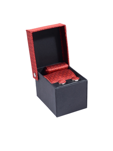 

Tossido Men Maroon Accessory Gift Set