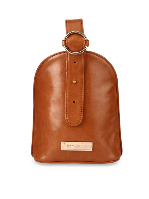 

Berrypeckers Tan Brown Solid Clutch