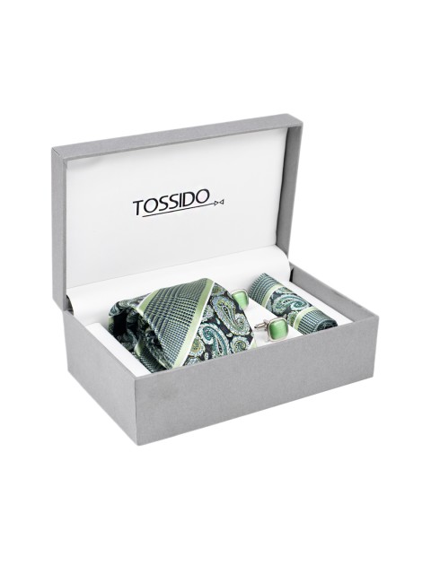 

Tossido Men Green Accessory Gift Set