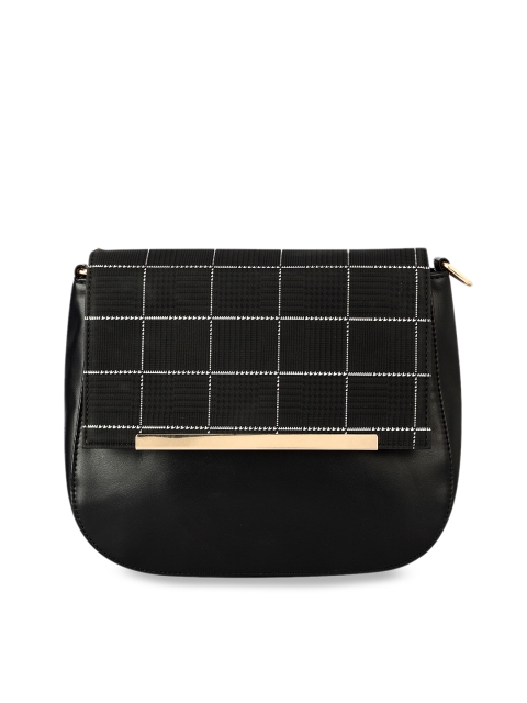 

Berrypeckers Black Textured Sling Bag