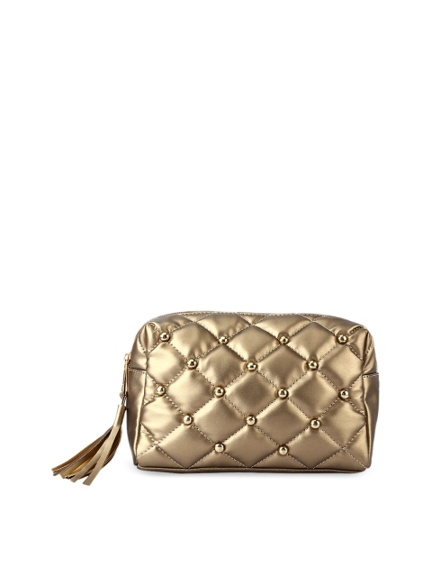 

Berrypeckers Gold-Toned Textured Clutch