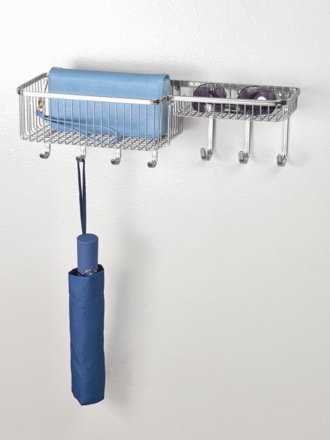 

INTERDESIGN Silver Steel Bathroom Caddy