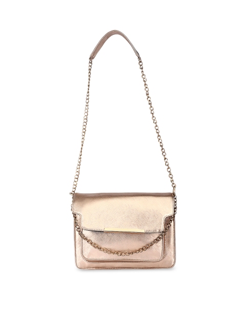 

Berrypeckers Gold-Toned Solid Sling Bag