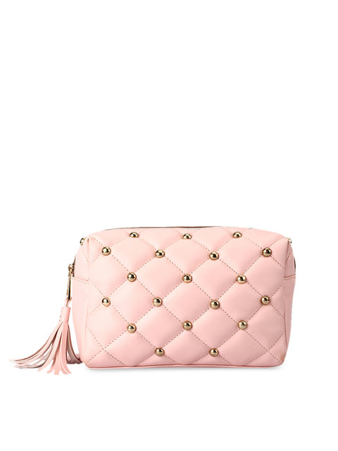

Berrypeckers Pink Embellished Tasselled Purse Clutch