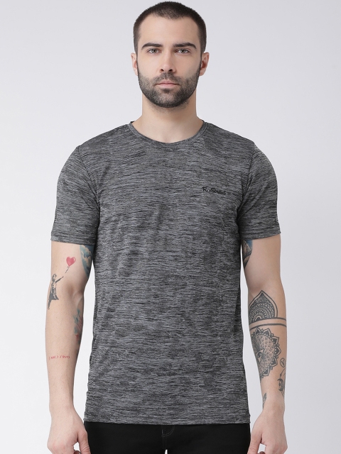 

Rex Straut Jeans Men Grey Printed Slim Fit Round Neck T-shirt