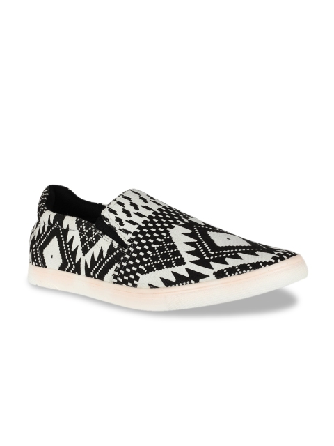 

Franco Leone Men White Slip-On Sneakers