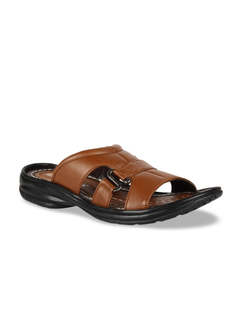 

Franco Leone Men Brown Leather Sandals
