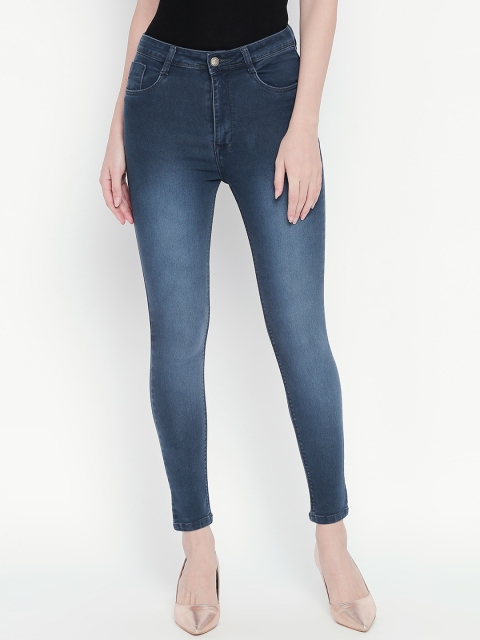 

fungus Women Blue Slim Fit High-Rise Clean Look Stretchable Jeans