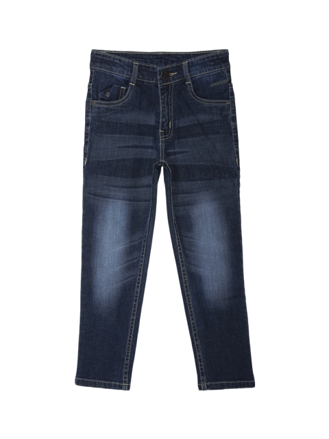 

612 league Boys Blue Regular Fit High-Rise Clean Look Jeans
